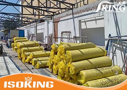 ISOKING fiber glass wool successfully entered the construction site in Cambodia to assist in steel structure construction