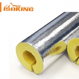 Glass wool pipe with aluminum foil