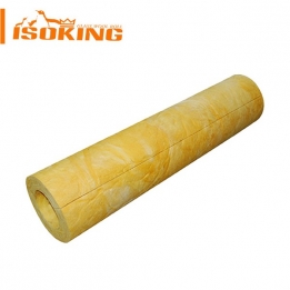 Glass wool pipe insulation